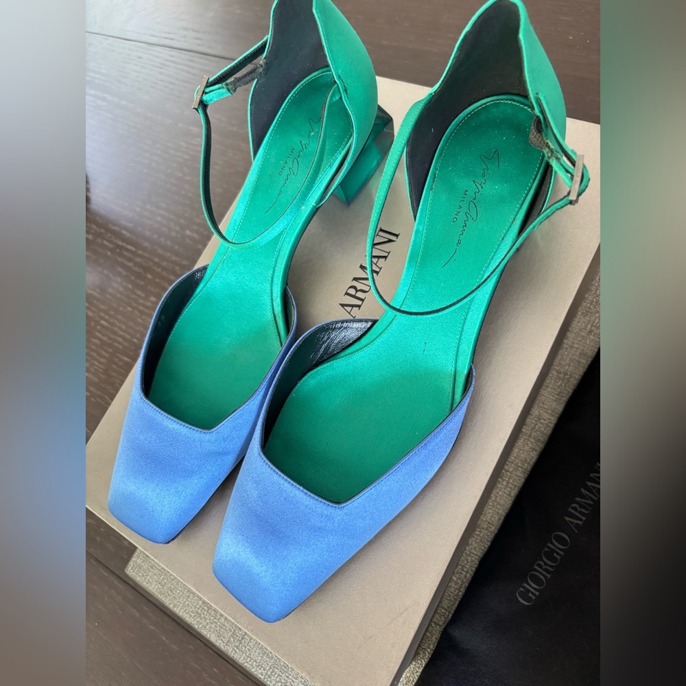 GIORGIO ARMANI Lamé flats
